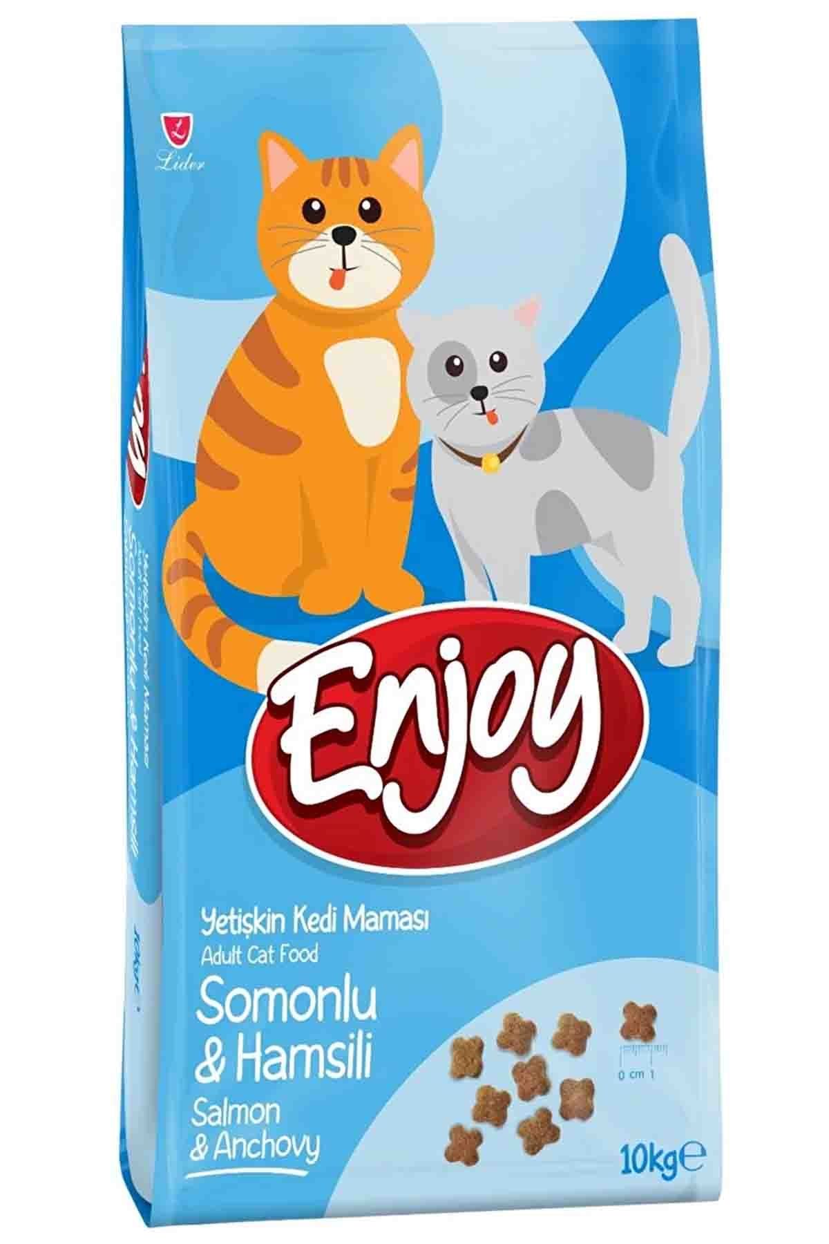 ENJOY KEDİ MAM SOMON&HAMSİ 10 KG..(292)