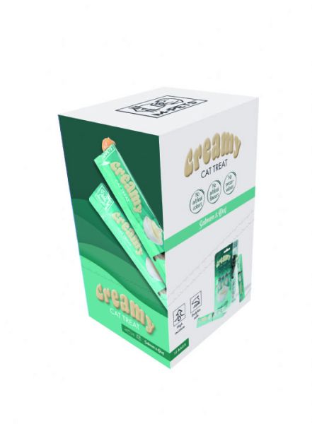 CREAMY KEDİ ÖDÜL SOMON&BİFTEKLİ 60 GR*12...(279)