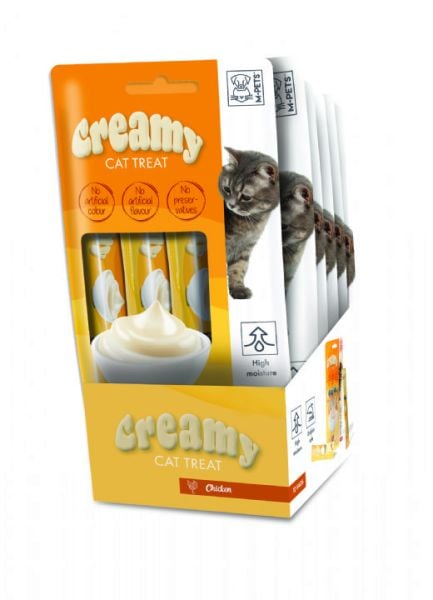CREAMY KEDİ ÖDÜL TAVUKLU 60 GR*12..(293)..(M)