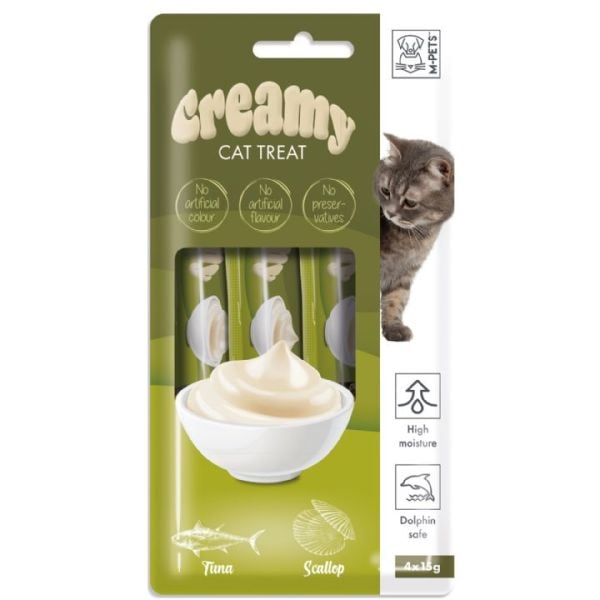 CREAMY KEDİ ÖDÜL TON BAL&DENİZ TARAK 60GR*12.(323)
