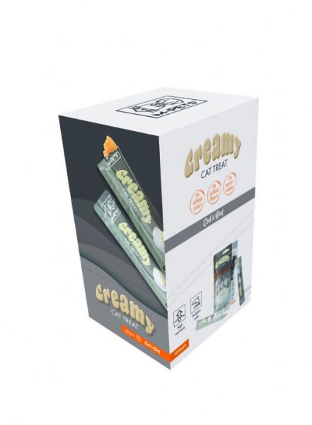 CREAMY KEDİ ÖDÜL MORİNA BAL&BİFTEK 60 GR*12.(286)