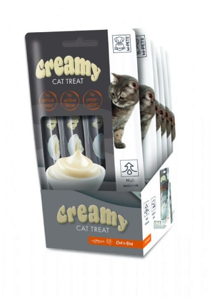 CREAMY KEDİ ÖDÜL MORİNA BAL&BİFTEK 60 GR*12.(286)