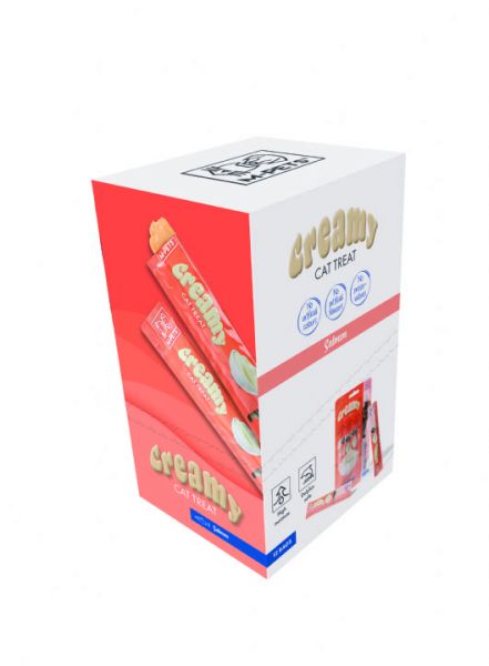 CREAMY KEDİ ÖDÜL SOMONLU 60 GR*12..(316)..(M)