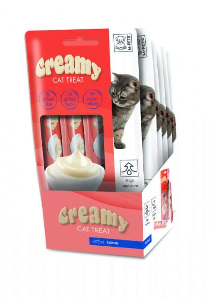 CREAMY KEDİ ÖDÜL SOMONLU 60 GR*12..(316)..(M)