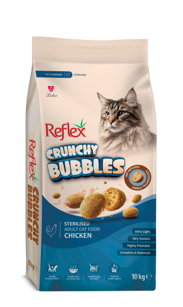 REF CRUNCHY BUBBLES KEDİ MAM KISIR-TAV 10 KG.(358)
