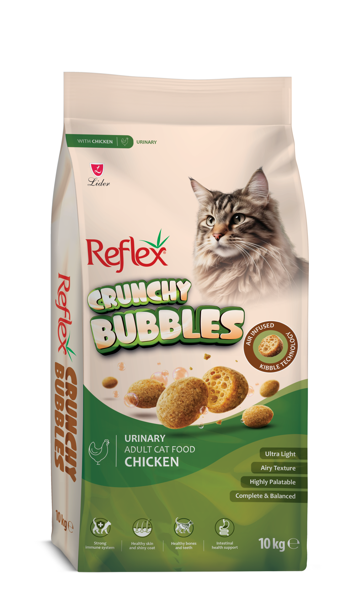 REF CRUNCHY BUBBLES KEDİ MAM URINARY-TAV10KG (358)