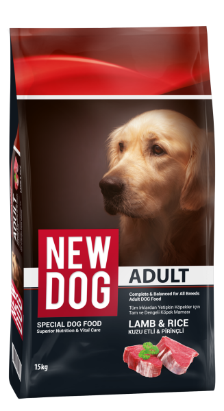NEW DOG KÖP MAM KUZU ETLİ 15KG..(832)
