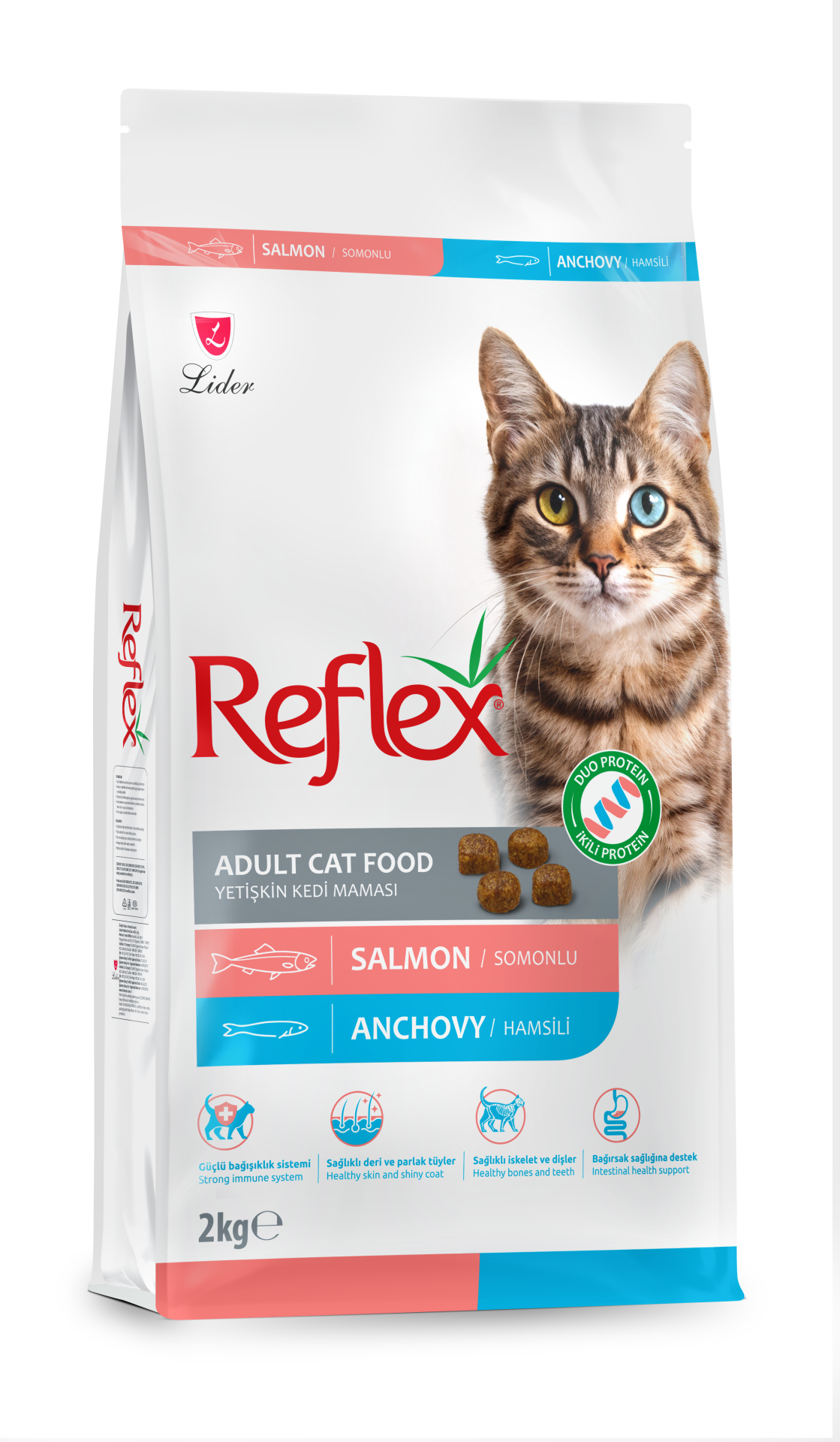 REF. KEDİ MAM DUO PROTEİN SOMON-HAMSİ 2KG*12.(433)