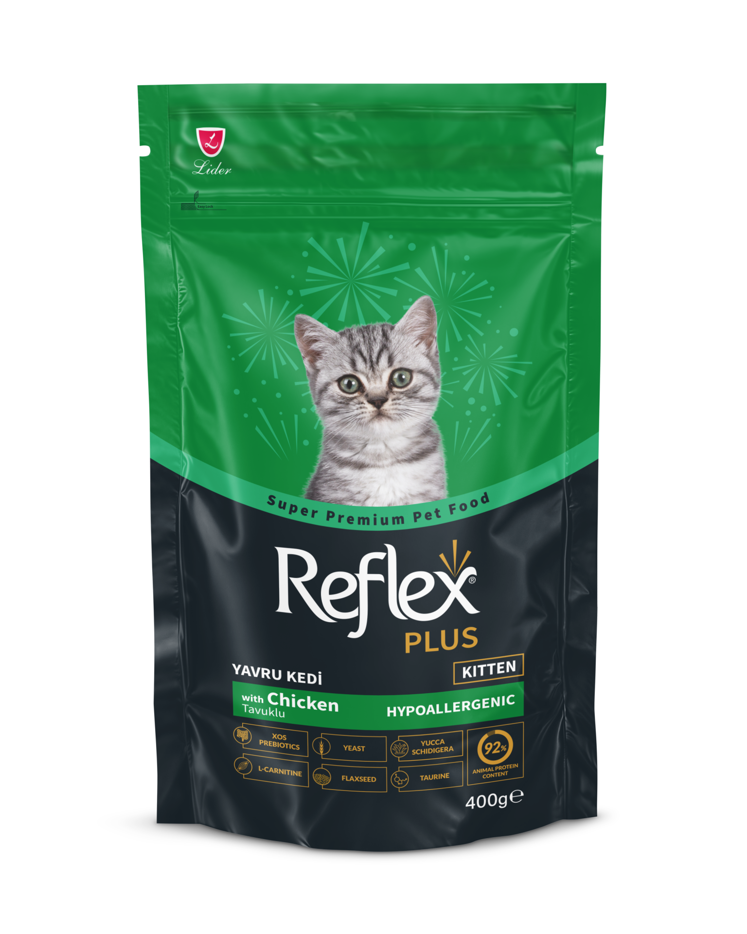 REF.PLUS KEDİ MAM YAVRU-TAVUKLU 400 GR*40..(450)