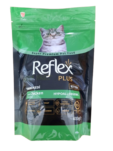 REF.PLUS KEDİ MAM YAVRU-TAVUKLU 400GR* ...(450)