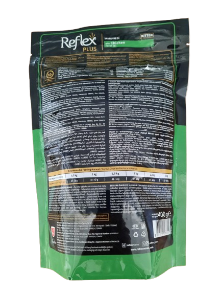 REF.PLUS KEDİ MAM YAVRU-TAVUKLU 400GR* ...(450)
