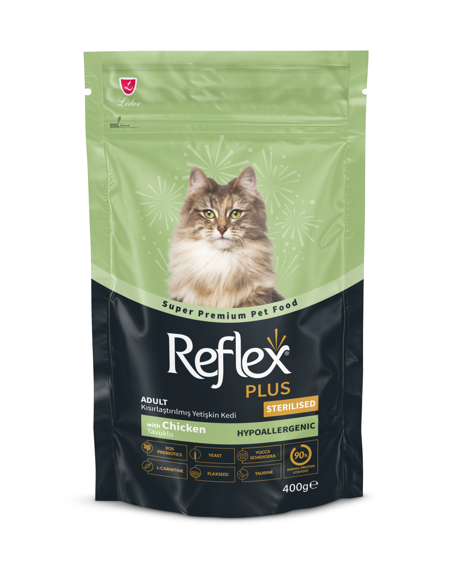 REF.PLUS KEDİ MAM STERİL-TAVUKLU 400 GR*40..(474)
