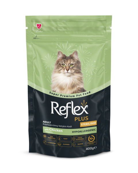 REF.PLUS KEDİ MAM STERİL-TAVUKLU 400 GR*40..(474)