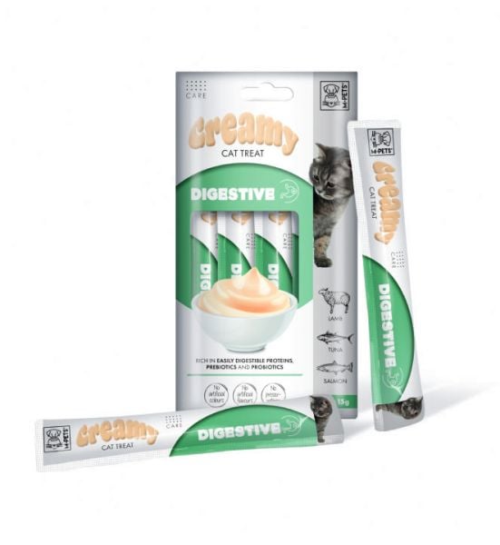CREAMY KEDİ ÖDÜL DİGESTİVE 4*15GR*12(SİNDİRİM KLY)