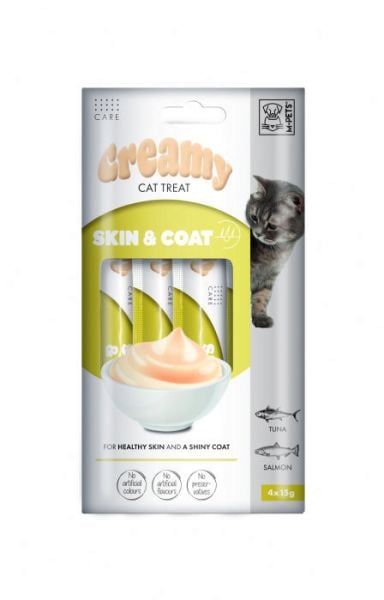 CREAMY KEDİ ÖDÜL SKİN&COAT 4*15GR*12.(CİLT/TÜYSAĞ)