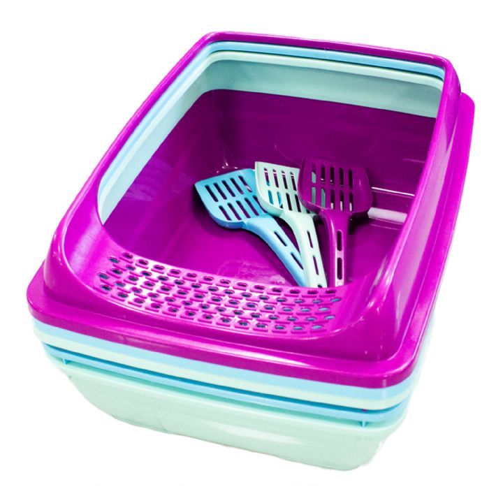 ŞENYAYLA ELEKLİ AÇIK KEDİ TUVALETİ 10LU PK.(184)