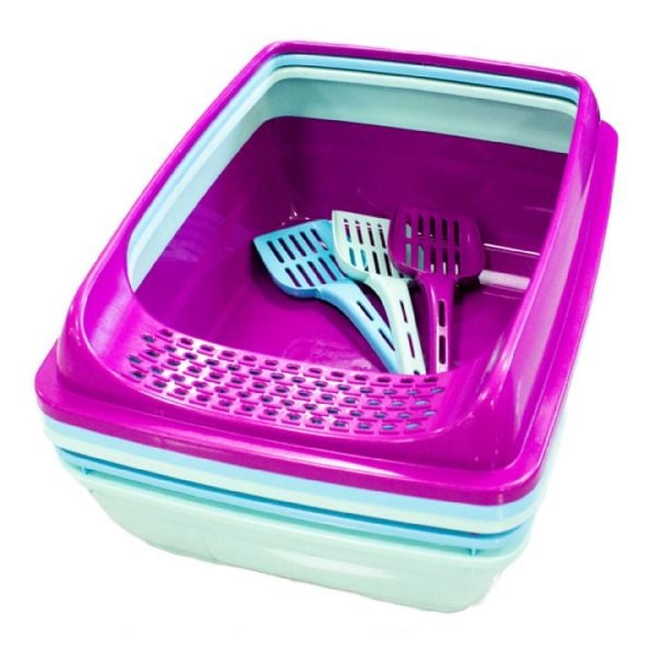 ŞENYAYLA ELEKLİ AÇIK KEDİ TUVALETİ 10LU PK.(184)