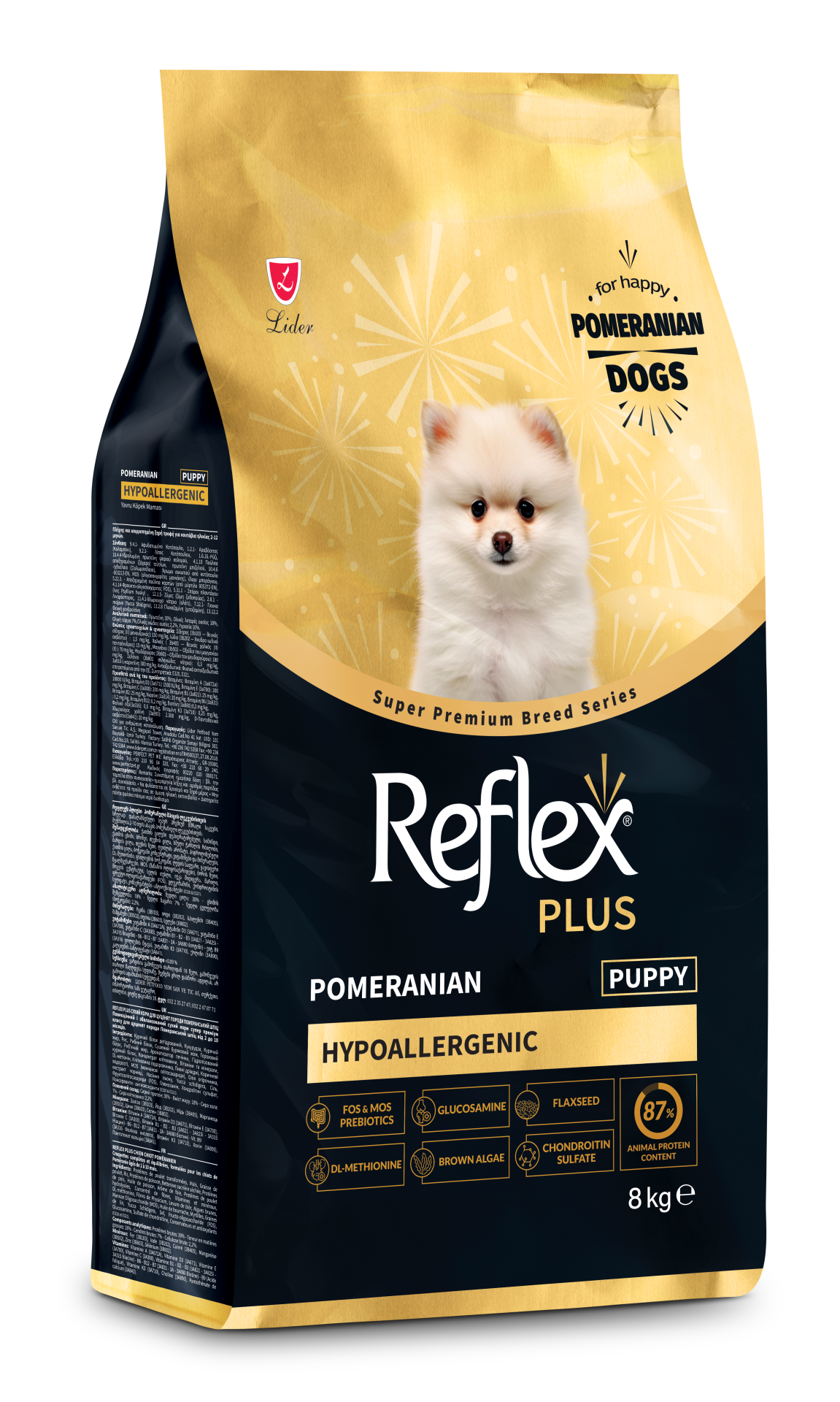 REF PLUS POMERANİAN YAVRU KÖPEK MAMASI 8KG(245)