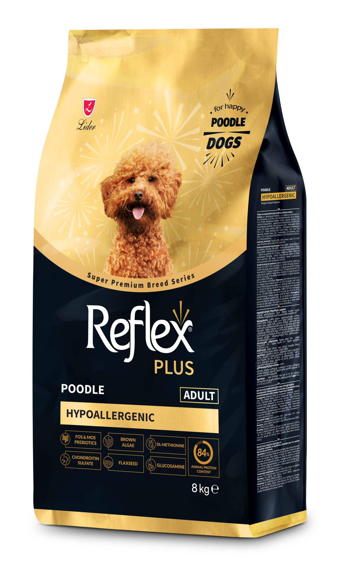 REF PLUS POODLE YETİŞKİN KÖPEK MAMASI 8KG.(320)