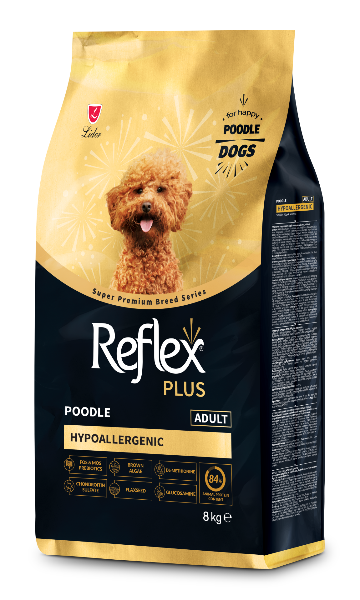 REF PLUS POODLE YETİŞKİN KÖPEK MAMASI 8KG.(320)