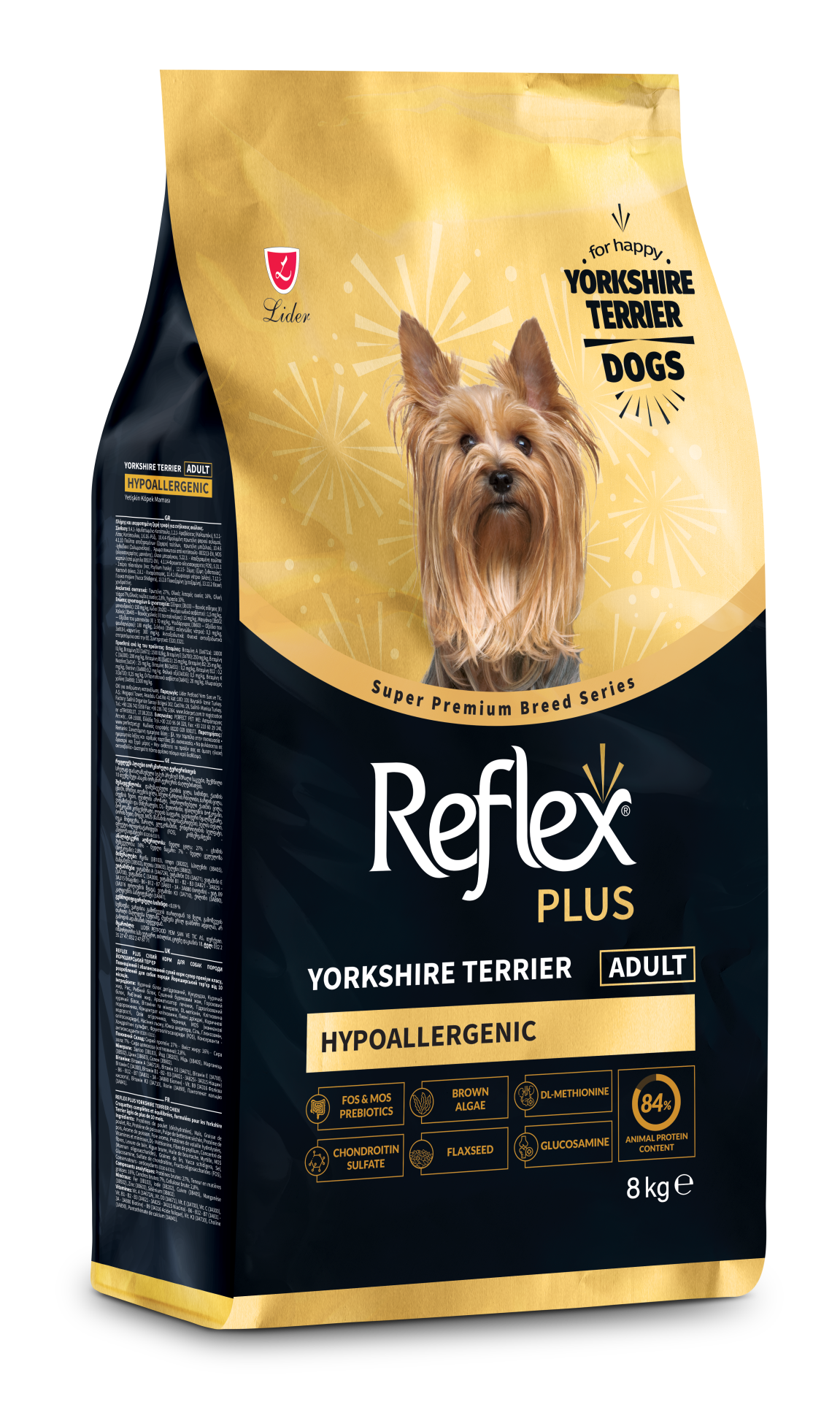 REF PLUS YORKSHİRE YETİŞKİN KÖPEK MAM 8KG.(337)