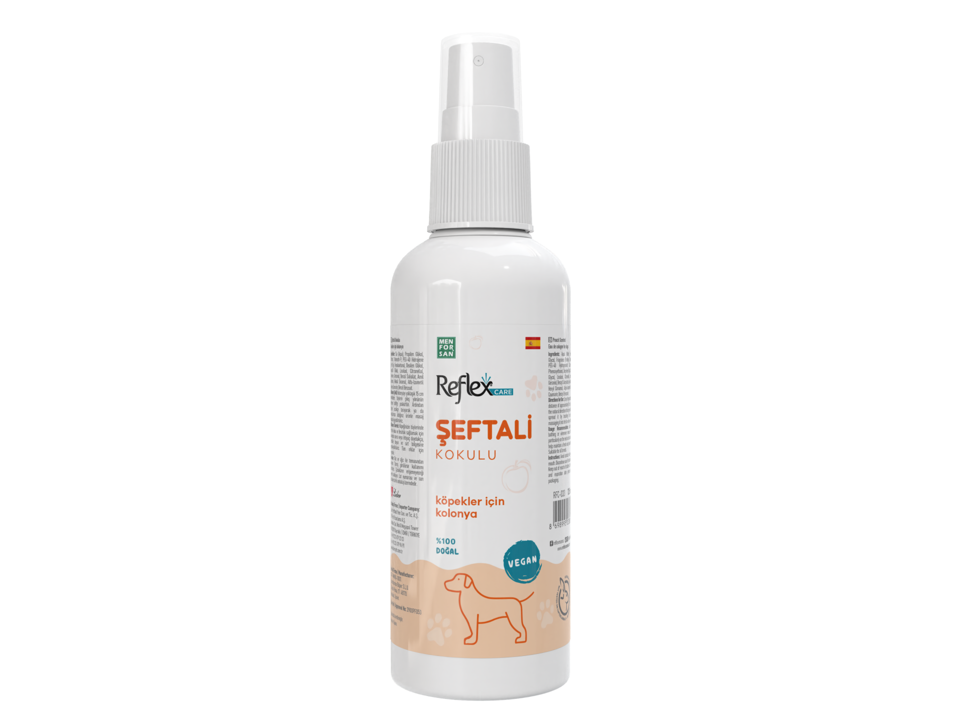 REF. CARE ŞEFTALİ KOK KÖP KOLONYA 125ML*12(850)