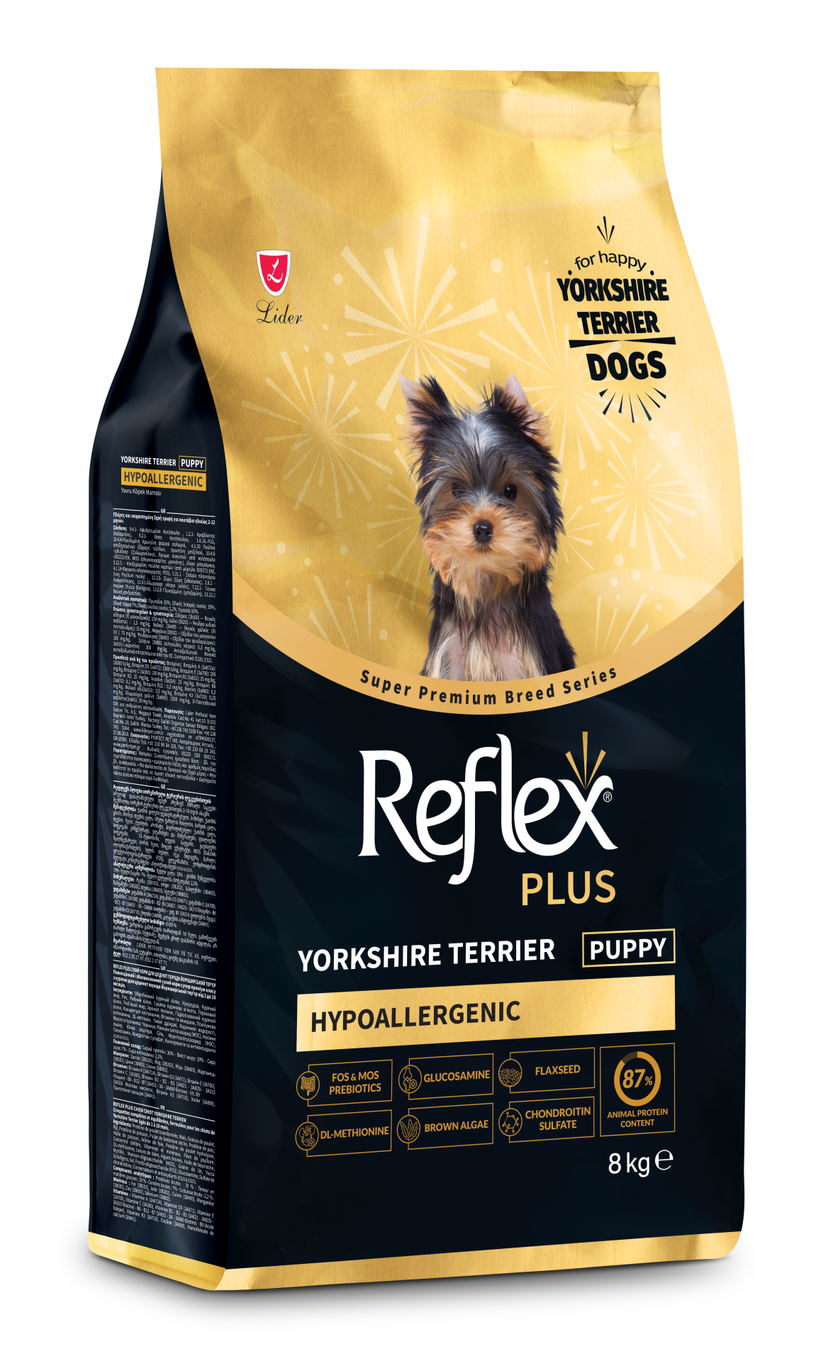 REF PLUS YORKSHİRE YAVRU KÖPEK MAMASI 8KG.(269)