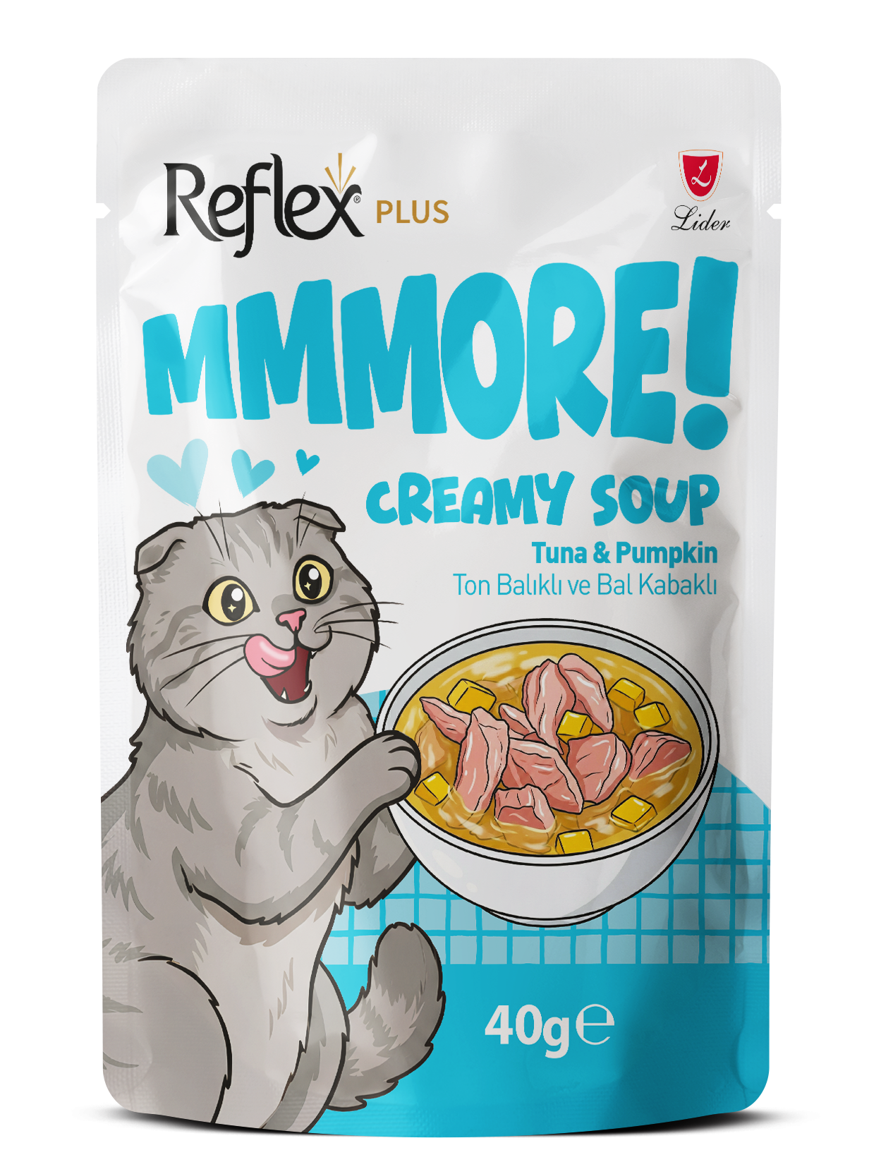 MMMORE KEDİ ÇORBASI TONBALIK& B.KABAK 40GR*24(775)