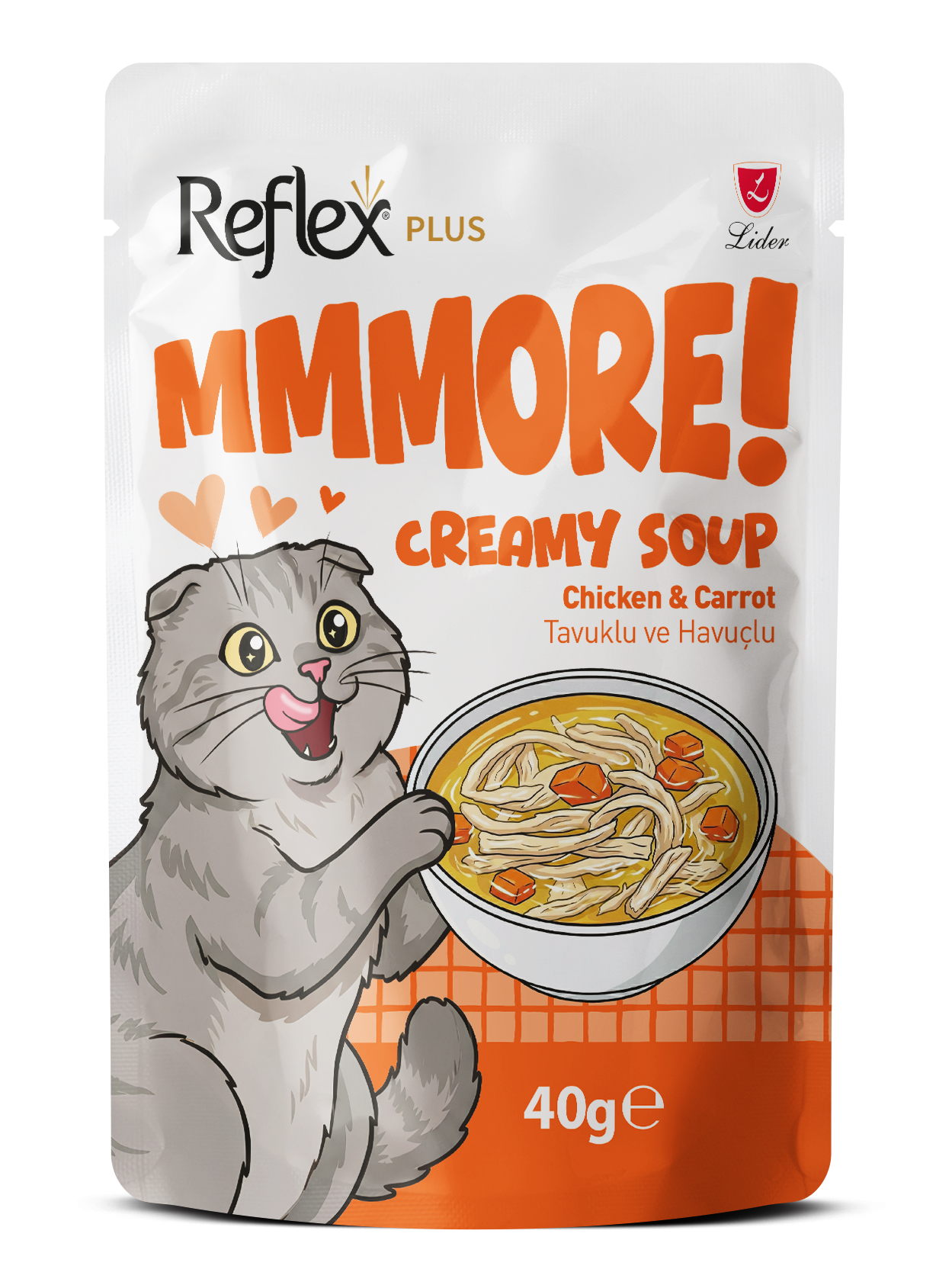 MMMORE KEDİ ÇORBASI  TAVUKLU& HAVUÇ 40 GR*24(782)