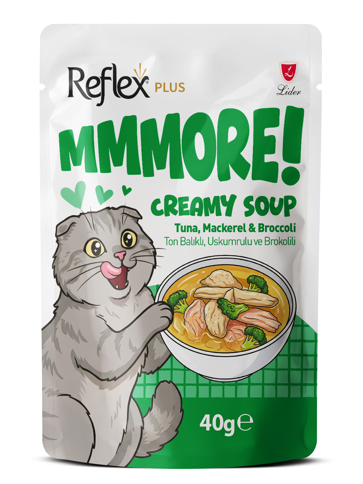 MMMORE KEDİ ÇORBASI TON&USKUMRU 40GR*24..(805)