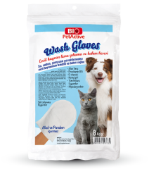 WASH GLOWES KEDİ-KÖP YIKAMA-BAKIM KESESİ 8'Lİ*1