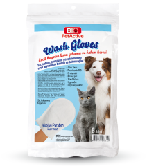 WASH GLOWES KEDİ-KÖP YIKAMA-BAKIM KESESİ 8'Lİ*1