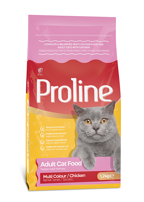PROLİNE KEDİ MAM MULTİCOLOR-TAV 1.2 KG*14..(687)