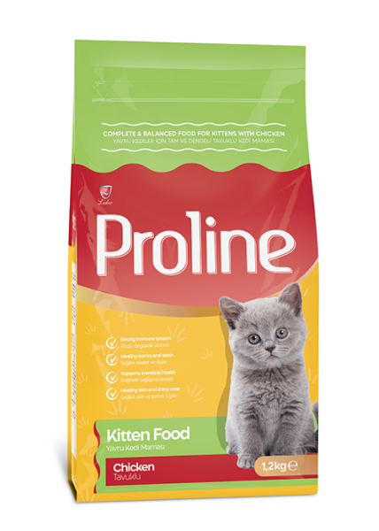 PROLİNE KEDİ MAM YAVRU-TAVUKLU 1,2KG*14..(762)