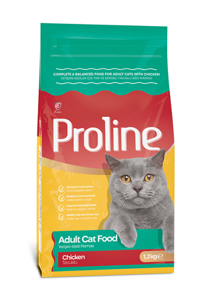 PROLİNE KEDİ MAM TAVUKLU 1,2 KG*14..(663)