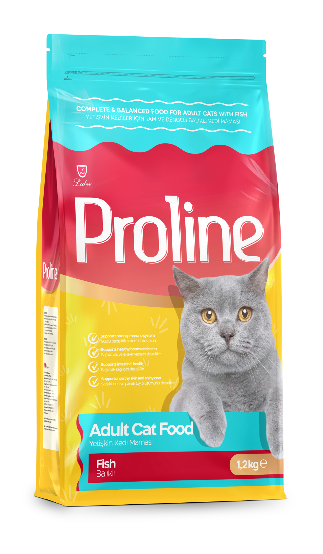 PROLİNE KEDİ MAM BALIKLI 1,2 KG*14..(700)