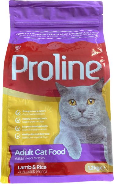 PROLİNE KEDİ MAM KUZU ETLİ 1,2 KG*14..(724)