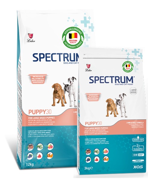 SPECTRUM KÖP MAM LAR.BRED PUPY-30...6*3KG