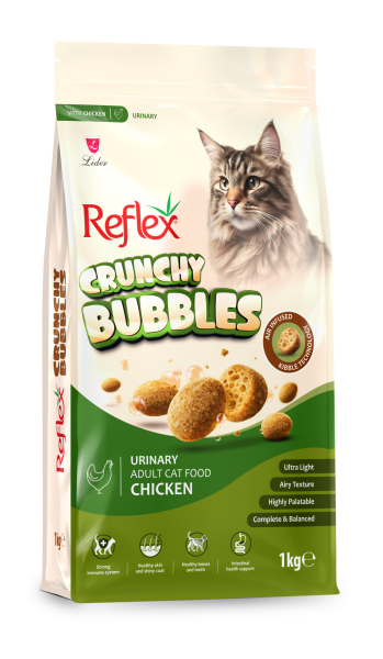 CRUNCHY BUBBLES KEDİ URİNARY-TAVUK 1KG*6(464)