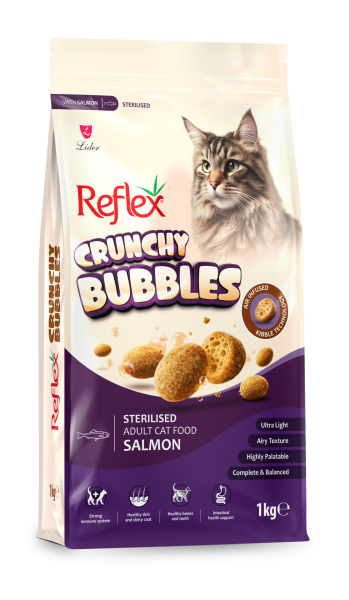 CRUNCHY BUBBLES KEDİ KISIR-SOMON 1KG*6(471)