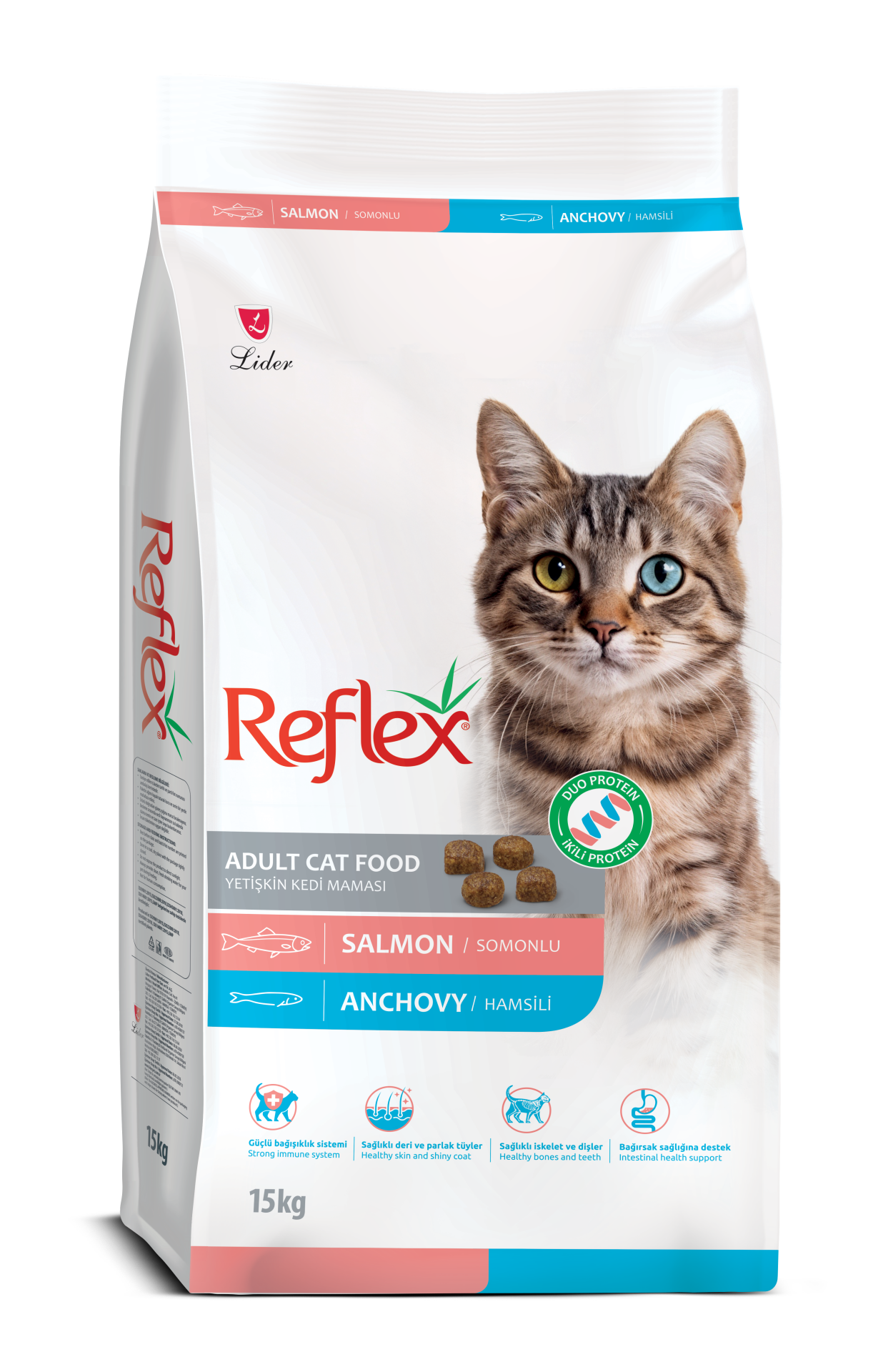 REFLEX DUO PROTEİN SOMON&HAMSİ KEDİ YET 15KG.(553)