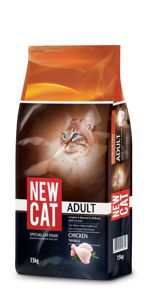 NEW CAT KEDİ MAMASI TAVUKLU 15KG...(825)