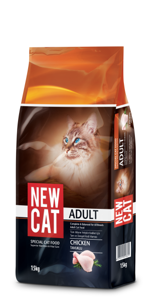 NEW CAT KEDİ MAMASI TAVUKLU 15KG...(825)