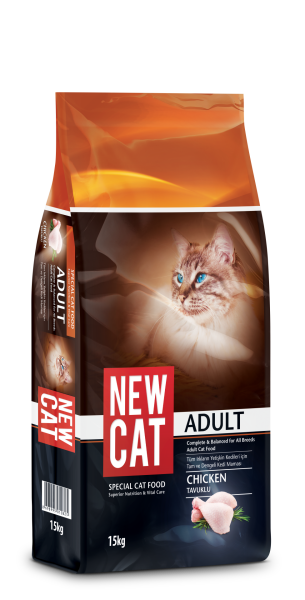 NEW CAT KEDİ MAMASI TAVUKLU 15KG...(825)
