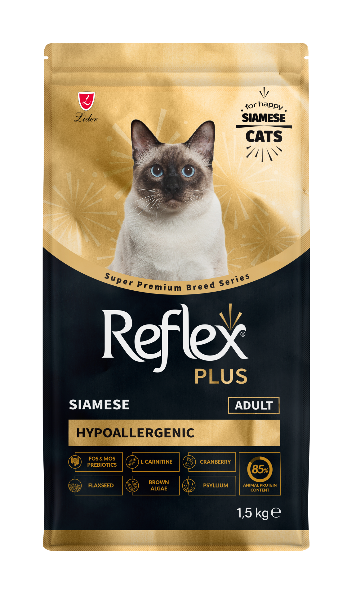 REF.PLUS SIAMESE YETİŞKİN KEDİ MAMA 1,5KG*6..(290)