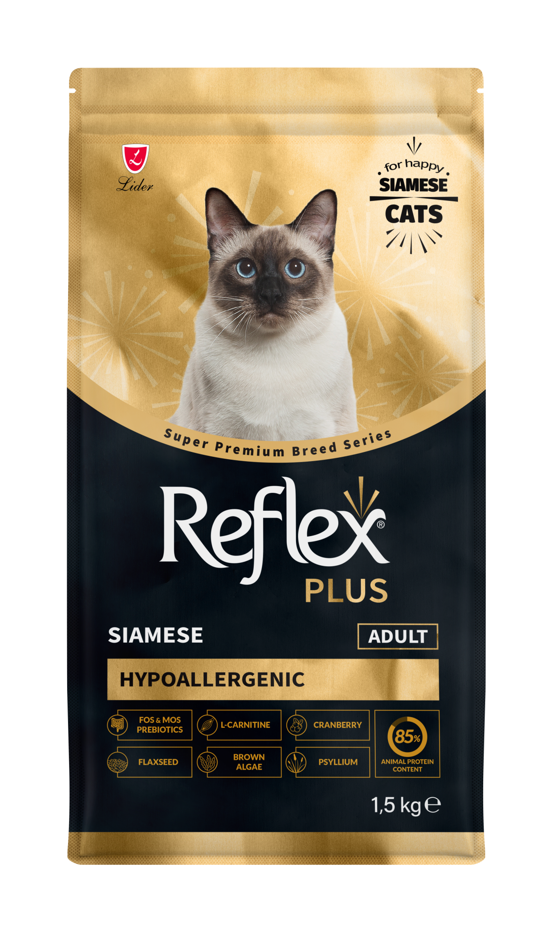 REF.PLUS SIAMESE YETİŞKİN KEDİ MAMA 1,5KG*6..(290)