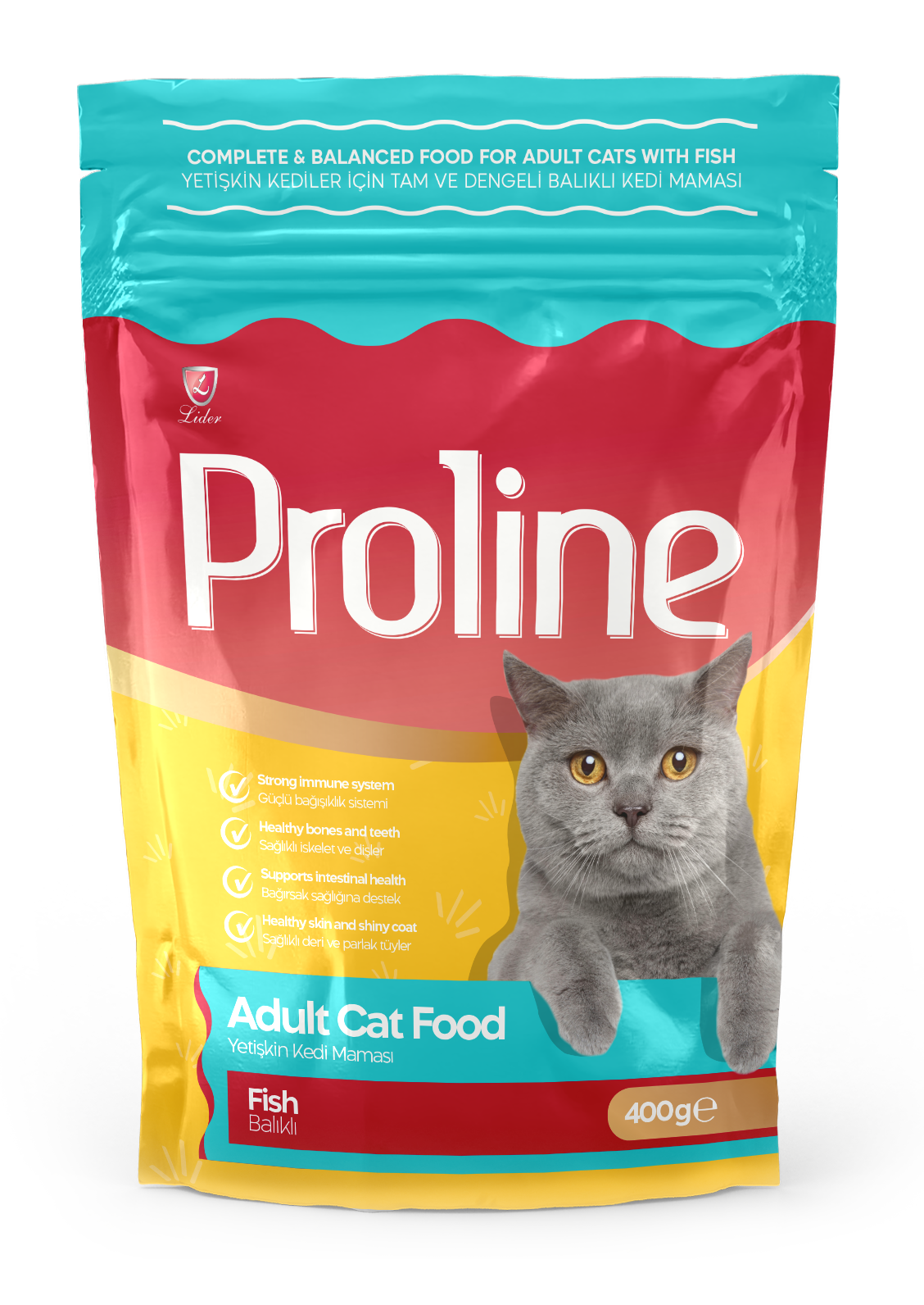 PROLİNE KEDİ MAM BALIKLI 400GR*12..(694)
