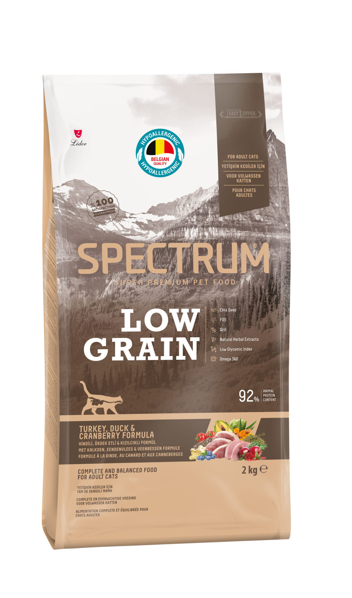 LOW GRAİN KEDİ HİNDİ&ÖRDEK&YAB.MERS 2KG..(328)