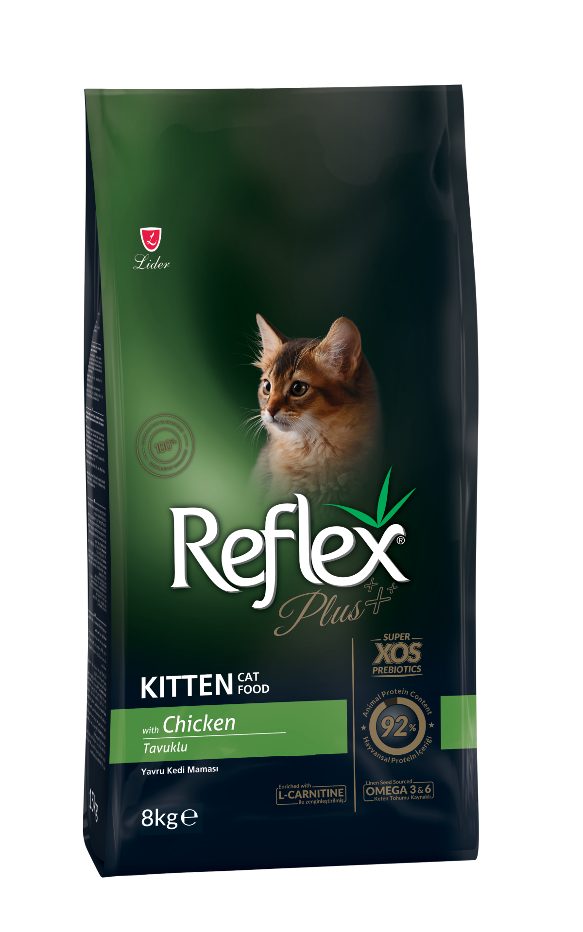 REF.PLUS KEDİ MAM YAVRU TAVUKLU 8 KG...(519)