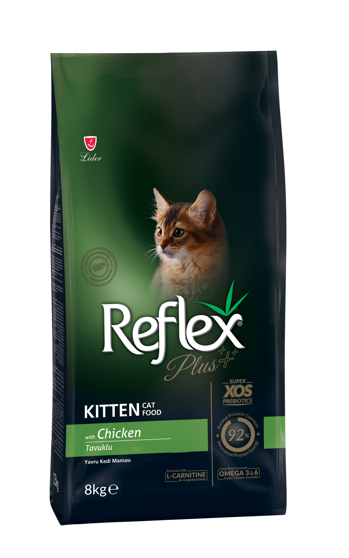 REF.PLUS KEDİ MAM YAVRU TAVUKLU 8 KG...(519)